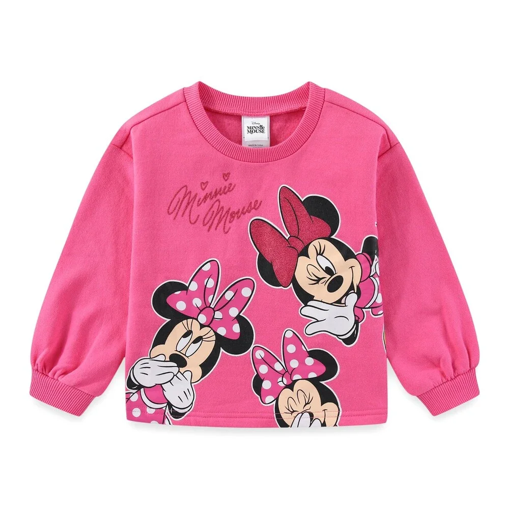 Disney Girls' Minnie Mouse Sweatshirt Pants Set 2 Piece Big 2T